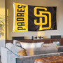 San Diego Padres New Brown Banner Flag with Tack Wall Pads