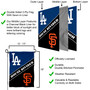 Dodgers and Giants House Divided Garden Flag