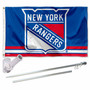 New York Rangers Flag Pole and Bracket Kit