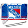 New York Rangers Flag Pole and Bracket Kit