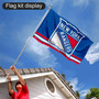 New York Rangers Flag Pole and Bracket Kit