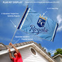 Kansas City Royals Powder Blue Flag Pole and Bracket Kit