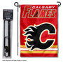 Calgary Flames Garden Flag and Flagpole Stand