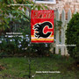 Calgary Flames Garden Flag and Flagpole Stand