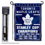 Toronto Maple Leafs Stanley Cup Champions Garden Banner and Flagpole Holder Stand