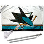 San Jose Sharks Flag Pole and Bracket Kit