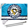Pittsburgh Penguins Vintage Flag Pole and Bracket Kit