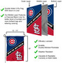 Cubs and Cardinals House Divided Garden Flag