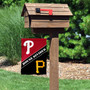 Phillies and Pirates House Divided Garden Flag