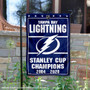 Tampa Bay Lightning 2020 Stanley Cup Champions Garden Flag