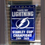 Tampa Bay Lightning 2020 Stanley Cup Champions Garden Flag