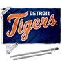 Detroit Tigers Script Flag Pole and Bracket Kit