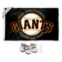 San Francisco Giants Banner Flag with Tack Wall Pads