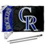 Colorado Rockies Flag Pole and Bracket Kit