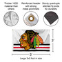 Chicago Blackhawks White Flag Pole and Bracket Kit