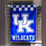 Kentucky Wildcats Checkered Logo Garden Flag