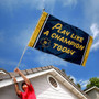 Notre Dame Play Like A Champion Today Flag
