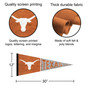 Texas Longhorns Banner Pennant with Wall Tack Pads