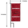 Arkansas Razorbacks Flower Pot Topper Flag