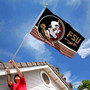 Florida State FSU Noles Logo Flag