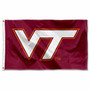 VA Tech Hokies Maroon VT Logo Flag