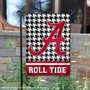 University of Alabama Houndstooth Garden Flag