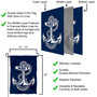 US Navy Anchor Garden Flag
