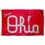 Ohio State Buckeyes Script Ohio 3x5 Flag