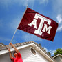 Texas A&M Aggies Gray Bevel Logo Flag