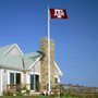 Texas A&M Aggies Gray Bevel Logo Flag