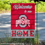 Ohio State Buckeyes Welcome To Our Home Garden Flag