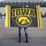 Iowa Hawkeyes Arched Wordmark Flag