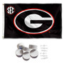 Georgia Bulldogs SEC Banner Flag with Tack Wall Pads