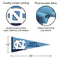 University of North Carolina Banner Pennant with Tack Wall Pads