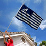 Samford University Bulldogs Stripes Flag