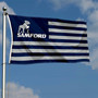 Samford University Bulldogs Stripes Flag
