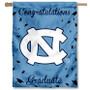 North Carolina Tar Heels Congratulations Graduate Flag