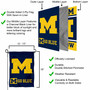 Michigan Go Blue Logo Garden Flag