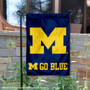 Michigan Go Blue Logo Garden Flag