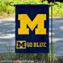 Michigan Go Blue Logo Garden Flag