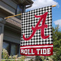 Alabama Crimson Tide Houndstooth Double Sided House Flag