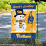 Pitt Panthers Holiday Winter Snowman Greetings Garden Flag