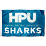 Hawaii Pacific Sharks Wordmark Logo Flag