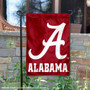 Crimson Tide Script A Garden Flag