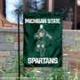 Michigan State Spartans Running Sparty Garden Flag