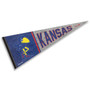 Kansas Jayhawks Throwback Retro Vintage Pennant Flag