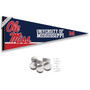 University of Mississippi Banner Pennant with Tack Wall Pads