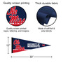 University of Mississippi Banner Pennant with Tack Wall Pads