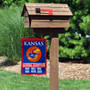 Kansas KU Jayhawks 6 Time Basketball National Champions Garden Flag