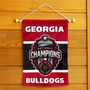 Georgia Bulldogs 2022 Official Logo College Football National Champions Yard Flag
